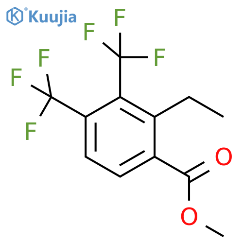 Methyl 3,4-bis(trifluoromethyl)-2-ethylbenzoate structure