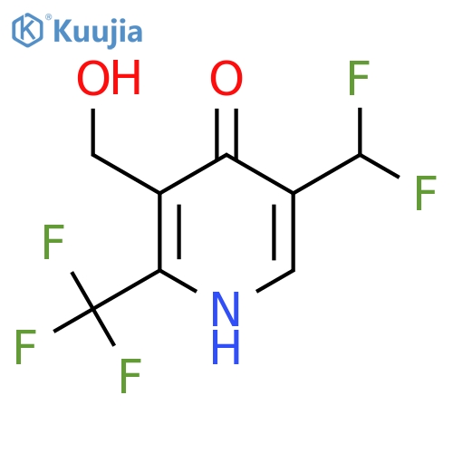 5-(Difluoromethyl)-4-hydroxy-2-(trifluoromethyl)pyridine-3-methanol structure