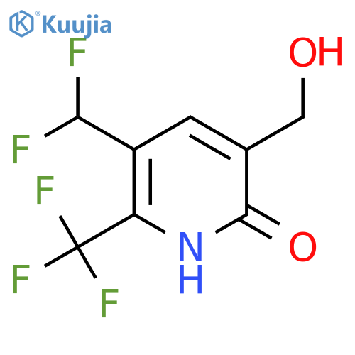 3-(Difluoromethyl)-6-hydroxy-2-(trifluoromethyl)pyridine-5-methanol structure