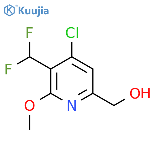 4-Chloro-3-(difluoromethyl)-2-methoxypyridine-6-methanol structure