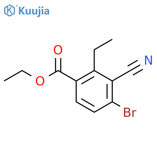 Ethyl 4-bromo-3-cyano-2-ethylbenzoate structure