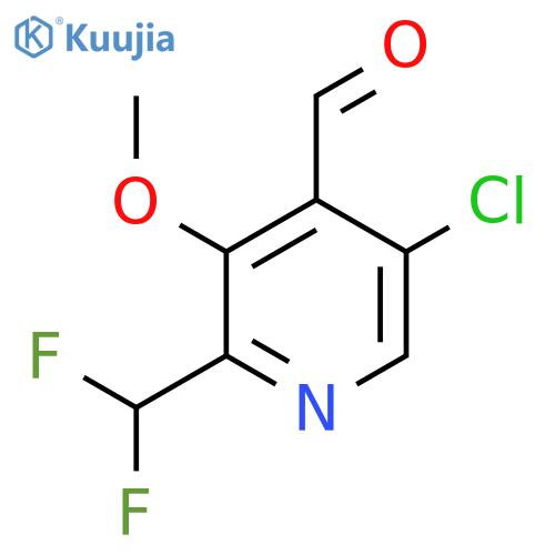 5-Chloro-2-(difluoromethyl)-3-methoxypyridine-4-carboxaldehyde structure