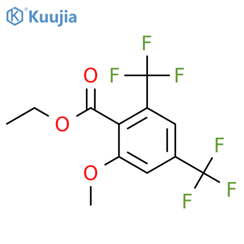 Ethyl 2,4-bis(trifluoromethyl)-6-methoxybenzoate structure