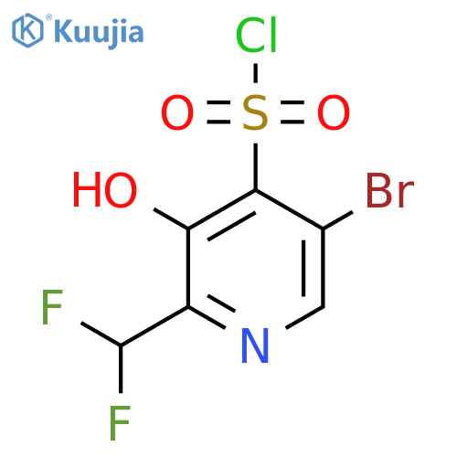 5-Bromo-2-(difluoromethyl)-3-hydroxypyridine-4-sulfonyl chloride structure