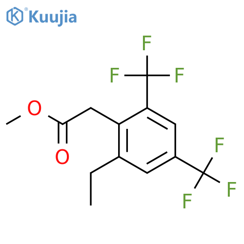 Methyl 2,4-bis(trifluoromethyl)-6-ethylphenylacetate structure