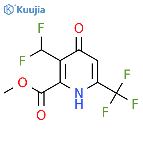 Methyl 3-(difluoromethyl)-4-hydroxy-6-(trifluoromethyl)pyridine-2-carboxylate structure