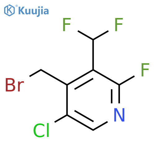 4-(Bromomethyl)-5-chloro-3-(difluoromethyl)-2-fluoropyridine structure