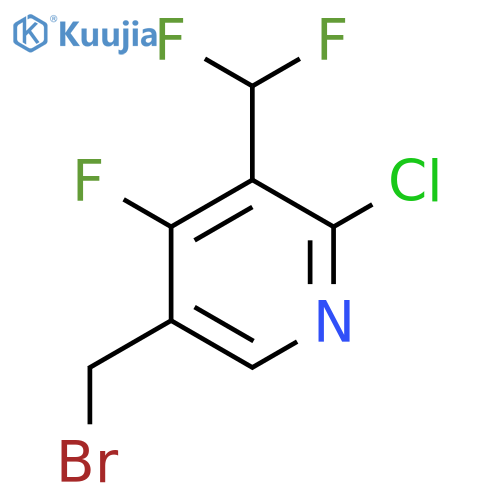 5-(Bromomethyl)-2-chloro-3-(difluoromethyl)-4-fluoropyridine structure