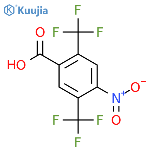 2,5-Bis(trifluoromethyl)-4-nitrobenzoic acid structure