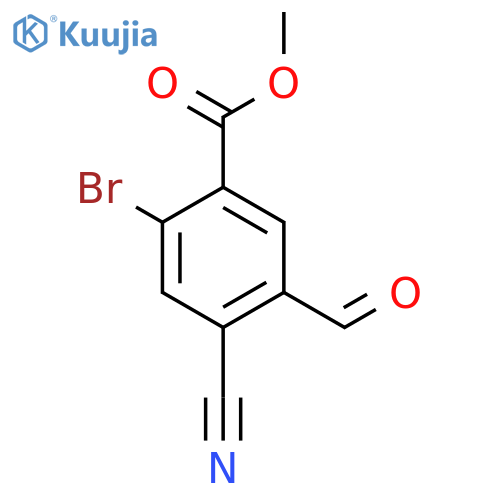 Methyl 2-bromo-4-cyano-5-formylbenzoate structure