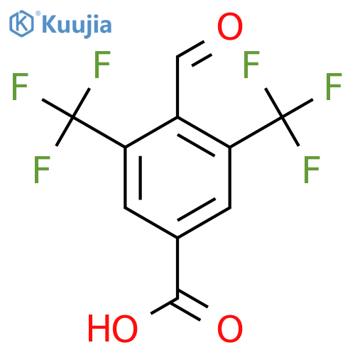 3,5-Bis(trifluoromethyl)-4-formylbenzoic acid structure