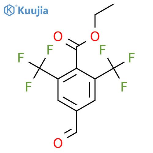 Ethyl 2,6-bis(trifluoromethyl)-4-formylbenzoate structure