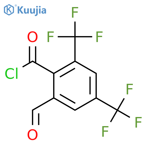 2,4-Bis(trifluoromethyl)-6-formylbenzoyl chloride structure