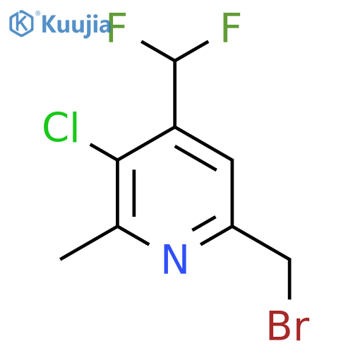 6-(Bromomethyl)-3-chloro-4-(difluoromethyl)-2-methylpyridine structure