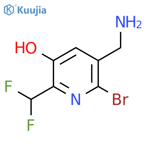 3-(Aminomethyl)-2-bromo-6-(difluoromethyl)-5-hydroxypyridine structure