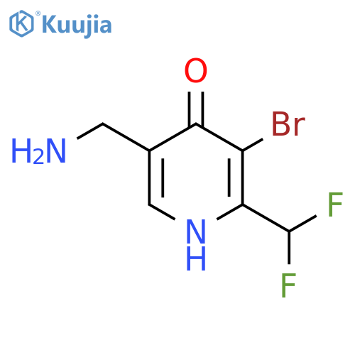 5-(Aminomethyl)-3-bromo-2-(difluoromethyl)-4-hydroxypyridine structure