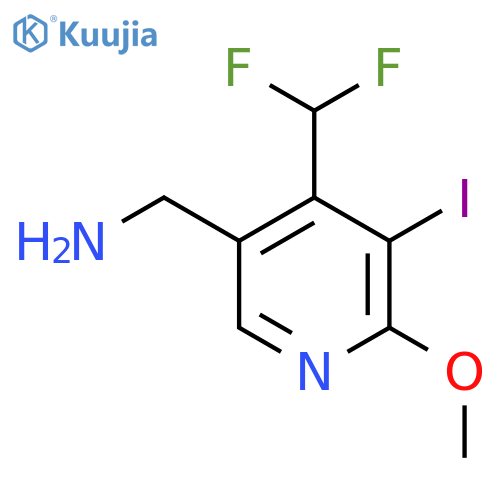 5-(Aminomethyl)-4-(difluoromethyl)-3-iodo-2-methoxypyridine structure