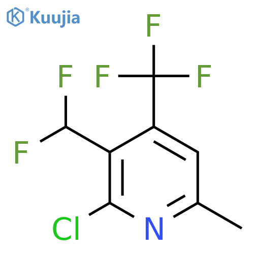 2-Chloro-3-(difluoromethyl)-6-methyl-4-(trifluoromethyl)pyridine structure