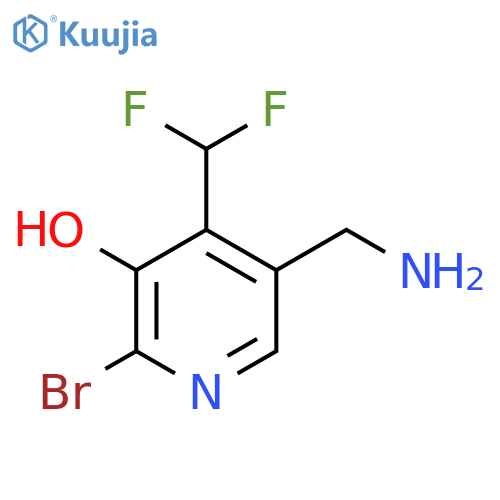 5-(Aminomethyl)-2-bromo-4-(difluoromethyl)-3-hydroxypyridine structure