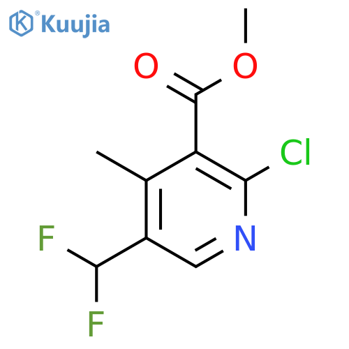 Methyl 2-chloro-5-(difluoromethyl)-4-methylpyridine-3-carboxylate structure