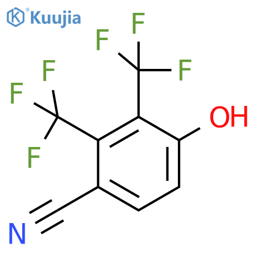 2,3-Bis(trifluoromethyl)-4-hydroxybenzonitrile structure