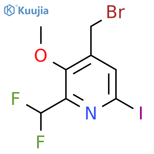4-(Bromomethyl)-2-(difluoromethyl)-6-iodo-3-methoxypyridine structure