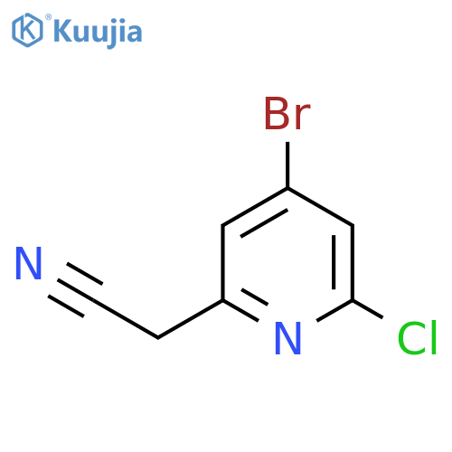 4-Bromo-2-chloropyridine-6-acetonitrile structure