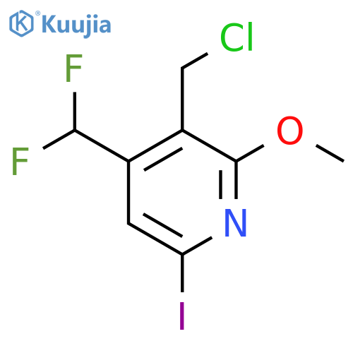 3-(Chloromethyl)-4-(difluoromethyl)-6-iodo-2-methoxypyridine structure