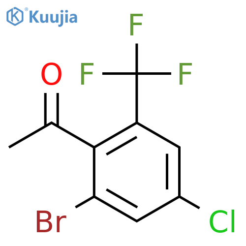 2'-Bromo-4'-chloro-6'-(trifluoromethyl)acetophenone structure