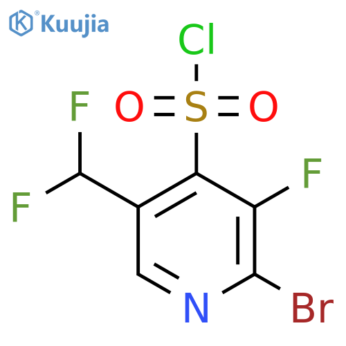2-Bromo-5-(difluoromethyl)-3-fluoropyridine-4-sulfonyl chloride structure