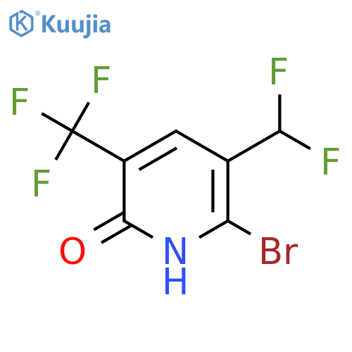 2-Bromo-3-(difluoromethyl)-6-hydroxy-5-(trifluoromethyl)pyridine structure