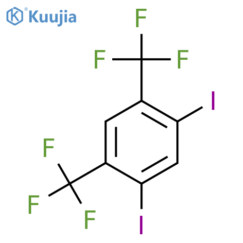 1,3-Bis(trifluoromethyl)-4,6-diiodobenzene structure