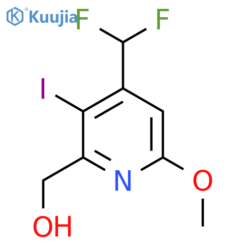 4-(Difluoromethyl)-3-iodo-6-methoxypyridine-2-methanol structure