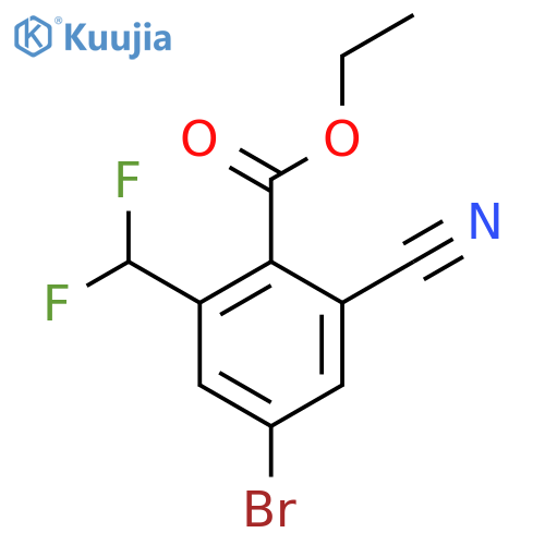 Ethyl 4-bromo-2-cyano-6-(difluoromethyl)benzoate structure