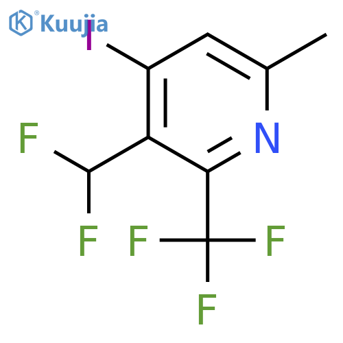 3-(Difluoromethyl)-4-iodo-6-methyl-2-(trifluoromethyl)pyridine structure