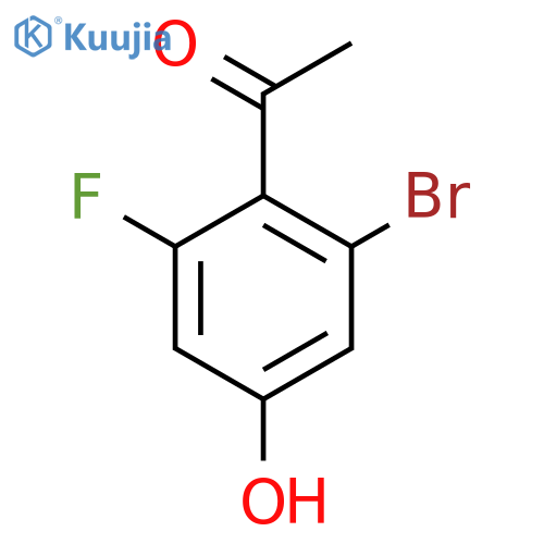 2'-Bromo-6'-fluoro-4'-hydroxyacetophenone structure