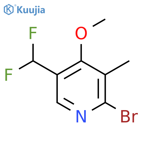 2-Bromo-5-(difluoromethyl)-4-methoxy-3-methylpyridine structure
