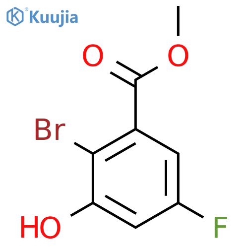 Methyl 2-bromo-5-fluoro-3-hydroxybenzoate structure