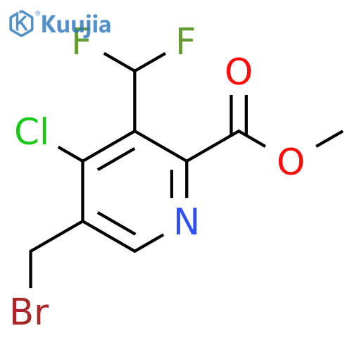 Methyl 5-(bromomethyl)-4-chloro-3-(difluoromethyl)pyridine-2-carboxylate structure