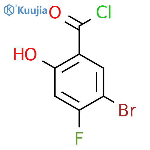 5-Bromo-4-fluoro-2-hydroxybenzoyl chloride structure