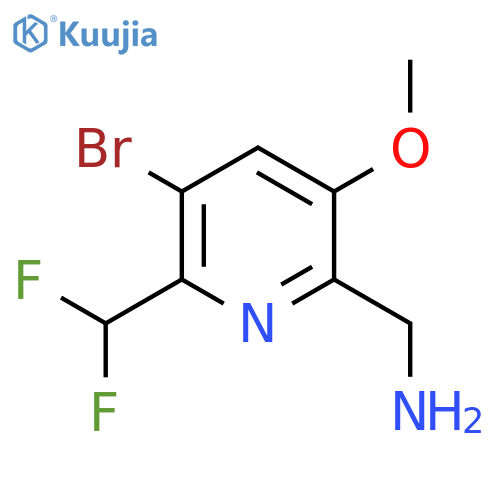 2-(Aminomethyl)-5-bromo-6-(difluoromethyl)-3-methoxypyridine structure