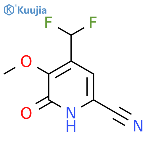 6-Cyano-4-(difluoromethyl)-2-hydroxy-3-methoxypyridine structure