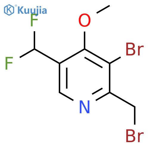 3-Bromo-2-(bromomethyl)-5-(difluoromethyl)-4-methoxypyridine structure