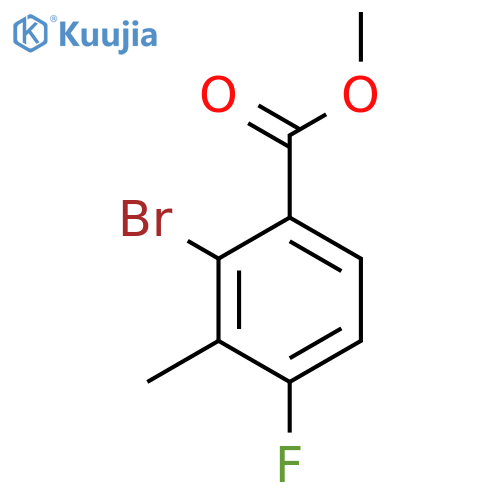 Methyl 2-bromo-4-fluoro-3-methylbenzoate structure