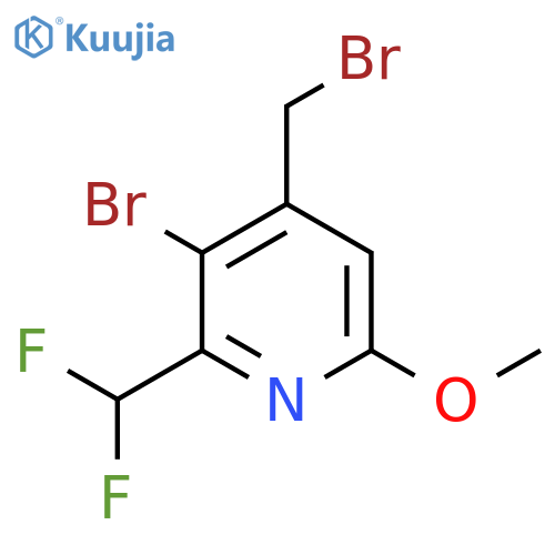 3-Bromo-4-(bromomethyl)-2-(difluoromethyl)-6-methoxypyridine structure