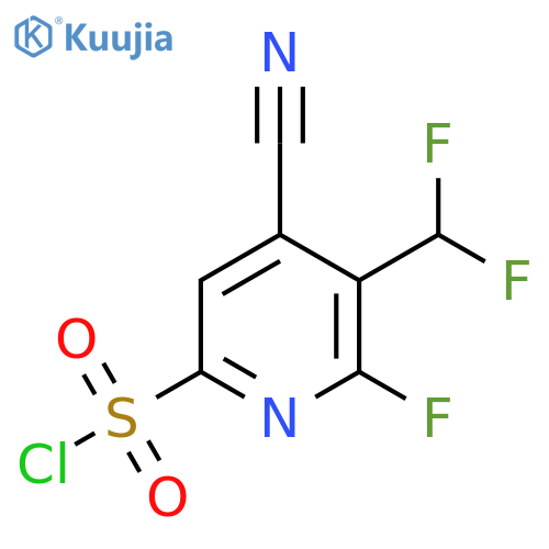 4-Cyano-3-(difluoromethyl)-2-fluoropyridine-6-sulfonyl chloride structure