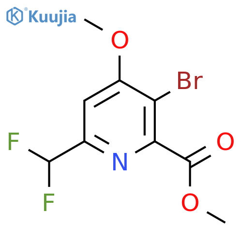Methyl 3-bromo-6-(difluoromethyl)-4-methoxypyridine-2-carboxylate structure