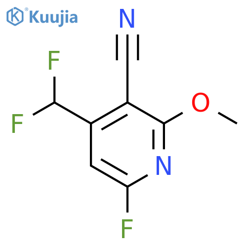 3-Cyano-4-(difluoromethyl)-6-fluoro-2-methoxypyridine structure