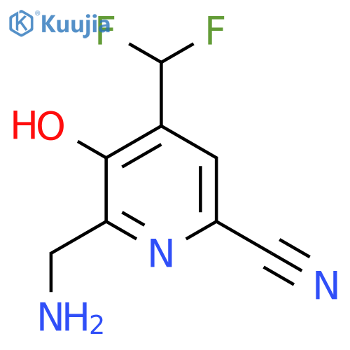 2-(Aminomethyl)-6-cyano-4-(difluoromethyl)-3-hydroxypyridine structure