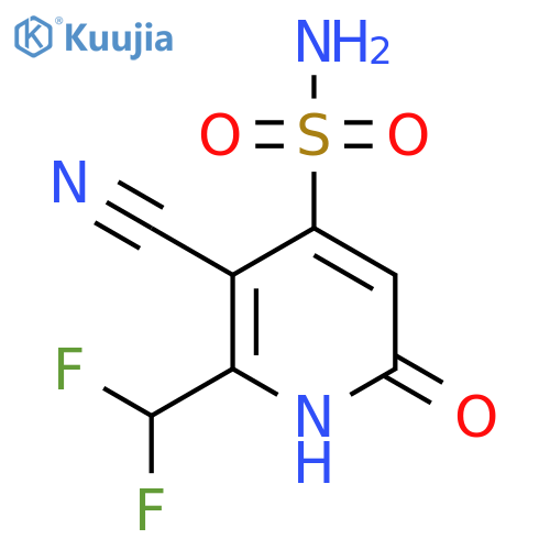 3-Cyano-2-(difluoromethyl)-6-hydroxypyridine-4-sulfonamide structure